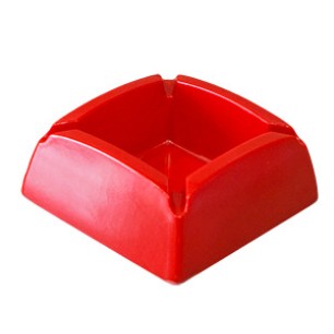 Меламинов пепелник   квадратен червен 9,5x9,5см CN-(7771-3) - Horecano
