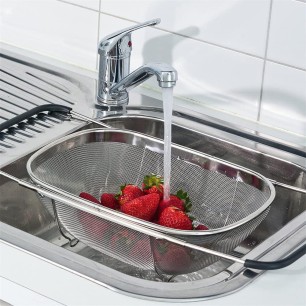 Иноксов гевгир правоъгълен разтегателен 34x23.5см (9936) - Horecano