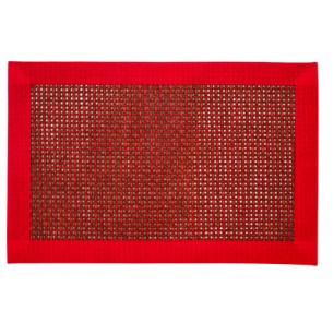 Подложка за сервиране, текстил с кант 30x45см. червена CN-(5510-3) - Horecano