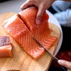 Нож от неръждаема стомана с дървена дръжка Santoku 16см PIRGE-TITAN EAST-(12105)