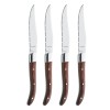 Комплект от 4 ножа за стек с кафяви дръжки, Royal Steak - Amefa