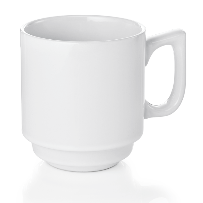 Порцеланова чаша MUG 250мл, ф8см, h9см, стакабъл - WAS