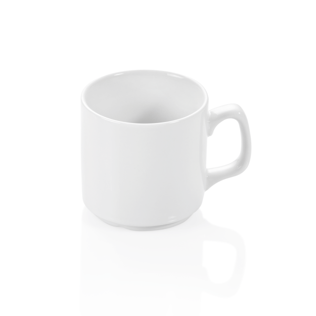 Порцеланова чаша MUG 260мл, ф7,6см, h7,7см, стакабъл - WAS