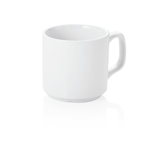 Порцеланова чаша MUG 260мл, ф7,6см, h7,7см, стакабъл - WAS