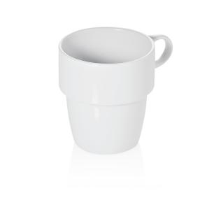 Порцеланова чаша MUG, конус, 250мл, ф8см, h9см, стакабъл - WAS