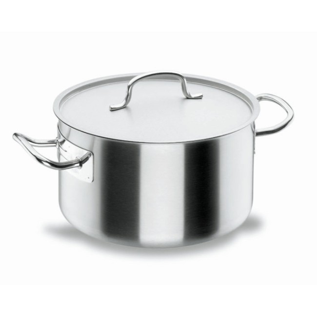 Иноксова дълбока тенджера с капак Chef-Classic ф20см h13см 4л - Lacor