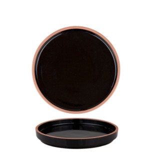 Порцеланова чиния 22см HELLA-BLACK-(HC-56437) - Horecano