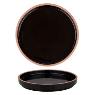 Порцеланова чиния 28см HELLA-BLACK-(HC-56439) - Horecano