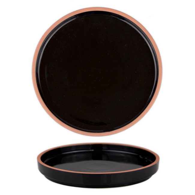 Порцеланова чиния 28см HELLA-BLACK-(HC-56439) - Horecano
