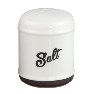 Порцеланова солница HELLA-BLACK & WHITE-(HC-56554) - Horecano 