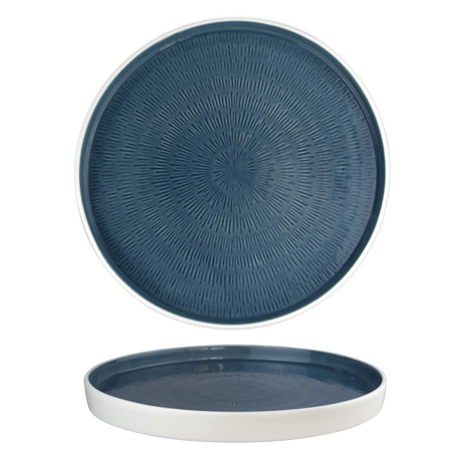 Порцеланова чиния 28см HELLA-STEEL BLUE-(HC-56561) - Horecano