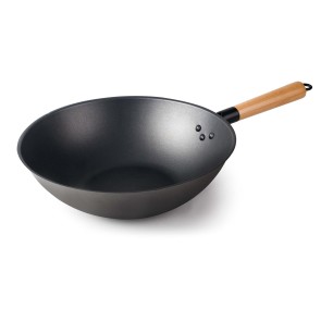 Железен уок тиган с незалепващо покритие, ф32см, h9,5см, Rustic - Lacor