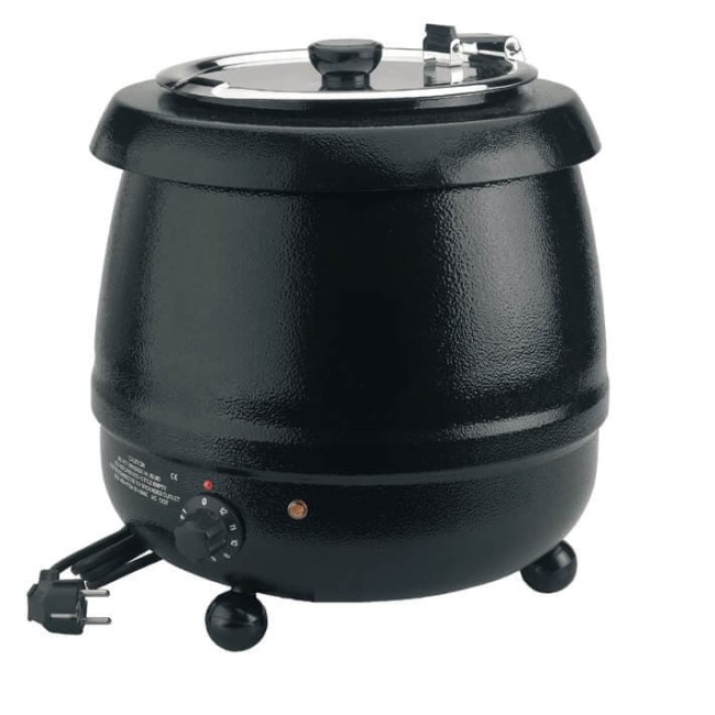 Електрически отоплител за супа, емайлиран, 220-240V, 50/60HZ, 400 - 475W, 30-90°C, 10л, ф34,5x36см, 4,5кг, PROFESIONAL – Lacor