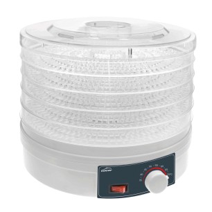 Електрически дехидрататор за храна, 220-240V, 50/60Hz, 250W, 70°C (max), 5 тави, ф32x27см, 2,45кг, WHITE – Lacor