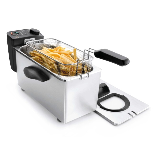 Електрически фритюрник, 220-240V, 50/60Hz, 2000W, 190°C, 3,5л, 41x22x21см, 2,7кг, ERGO - Lacor