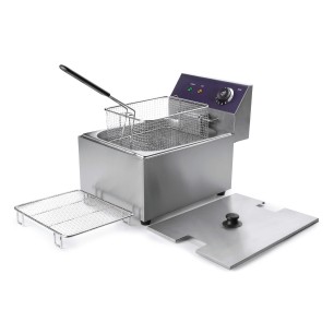 Електрически фритюрник, 220-240V, 50/60Hz, 2500W, 50°C - 190°C, 6л, 27x41x31см, 5,5кг, PROFESIONAL - Lacor