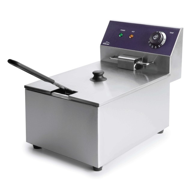 Електрически фритюрник, 220-240V, 50/60Hz, 2500W, 50°C - 190°C, 6л, 27x41x31см, 5,5кг, PROFESIONAL - Lacor