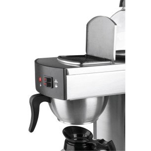 Електрическа кафемашина с 2 стъклени кани, 220-240V, 50/60Hz, 2100W, 1,8л, 2x80W (80°C +/-4), 20x36x41см, 5,82кг, GOTEO – Lacor