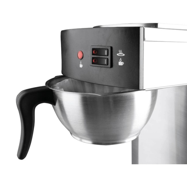 Електрическа кафемашина с 2 стъклени кани, 220-240V, 50/60Hz, 2100W, 1,8л, 2x80W (80°C +/-4), 20x36x41см, 5,82кг, GOTEO – Lacor