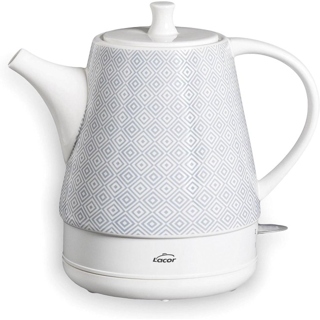 Електрическа керамична кана, 220-240V, 50/60Hz, 1200W, 1л, 23x16,5x23см, 1,4кг, GALA GREY – Lacor