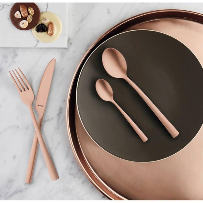Комплект прибори за хранене от 16 елемента Manille Copper - Amefa