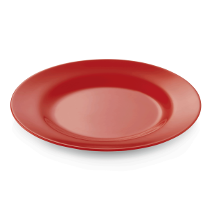 Меламинова чиния, плитка, ф20см, червена, Melamine - WAS