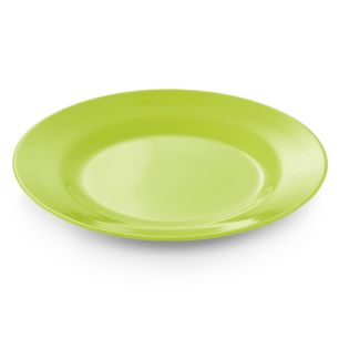 Меламинова чиния, плитка, ф23см, ябълково зелена, Melamine - WAS