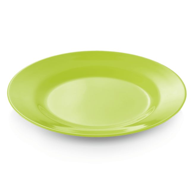 Меламинова чиния, плитка, ф23см, ябълково зелена, Melamine - WAS