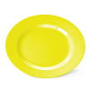 Меламинова чиния, плитка, ф23см, жълта, Melamine - WAS