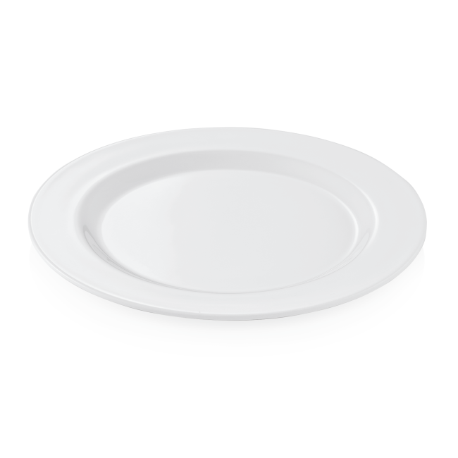 Меламиново плато с борд, кръгло, плитко, ф25см, Melamine - WAS