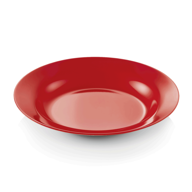 Меламинова чиния, дълбока, ф20см, червена, Melamine - WAS
