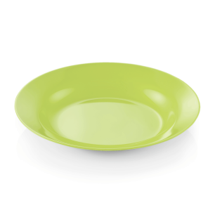 Меламинова чиния, дълбока, ф20см, ябълково зелена, Melamine - WAS