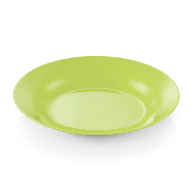 Меламинова чиния, дълбока, ф20см, ябълково зелена, Melamine - WAS