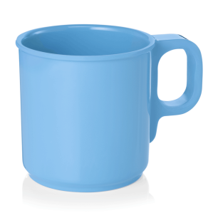 Меламинова чаша MUG, 250мл, ф7,7см, h7,8см, синя, стакабъл, Melamine - WAS
