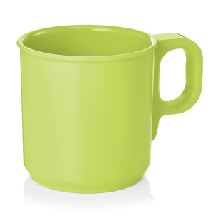 Меламинова чаша MUG, 250мл, ф7,7см, h7,8см, ябълково зелена, стакабъл, Melamine - WAS