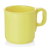 Меламинова чаша MUG, 250мл, ф7,7см, h7,8см, жълта, стакабъл, Melamine - WAS