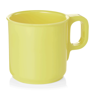 Меламинова чаша MUG, 250мл, ф7,7см, h7,8см, жълта, стакабъл, Melamine - WAS