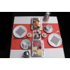 Иноксово плато за сладкиши/сирене с полистиренов капак, 25х19хh7см, стакабъл, ELEGANCE – APS