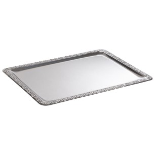 Иноксово плато, 50х36xh1см, с декорация, стакабъл, SCHÖNER ESSEN – APS