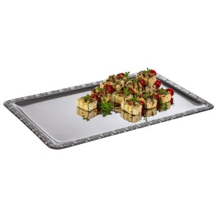 Иноксово плато, GN 1/1, 53х32,5xh1см, с декорация, стакабъл, SCHÖNER ESSEN – APS