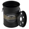 Метален пепелник, кръгъл, ф8,5см, h11,5см, черен, SMOKY – APS