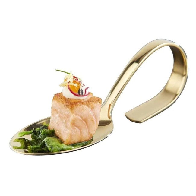 Иноксова лъжица за хапки, 12см, gold, PVD, PETIT – APS