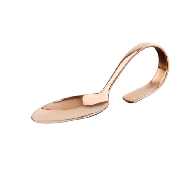 Иноксова лъжица за хапки, 12см, copper, PVD, PETIT – APS
