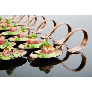 Иноксова лъжица за хапки, 12см, copper, PVD, PETIT – APS