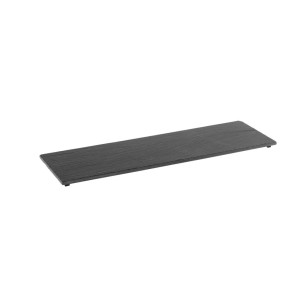 Каменно плато за сервиране с неплъзгащи се крачета, GN 2/4, 53x16,2см, правоъгълно, черно, стакабъл, VALO – APS