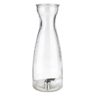 Стъклен диспенсър за напитки с иноксово кранче, ф15,5см, h42см, 4,5л, FRESH WOOD – APS