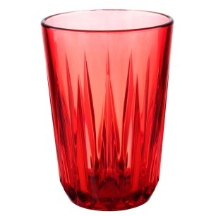 Чаша, тритан, ф7см, h9,5см, 150мл, червена, стакабъл, „CRYSTAL“ - APS