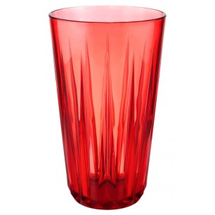 Чаша, тритан, ф9см, h15,5см, 500мл, червена, стакабъл, „CRYSTAL“ - APS