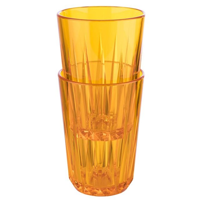 Чаша, тритан, ф7см, h9,5см, 150мл, оранжева, стакабъл, „CRYSTAL“ - APS