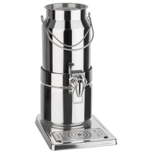 Иноксов контейнер за мляко без кранче, ф22см, h26см, 5л, TOP FRESH - APS